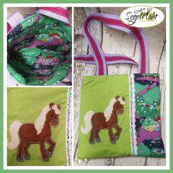 Stickdatei - Pferd Satin